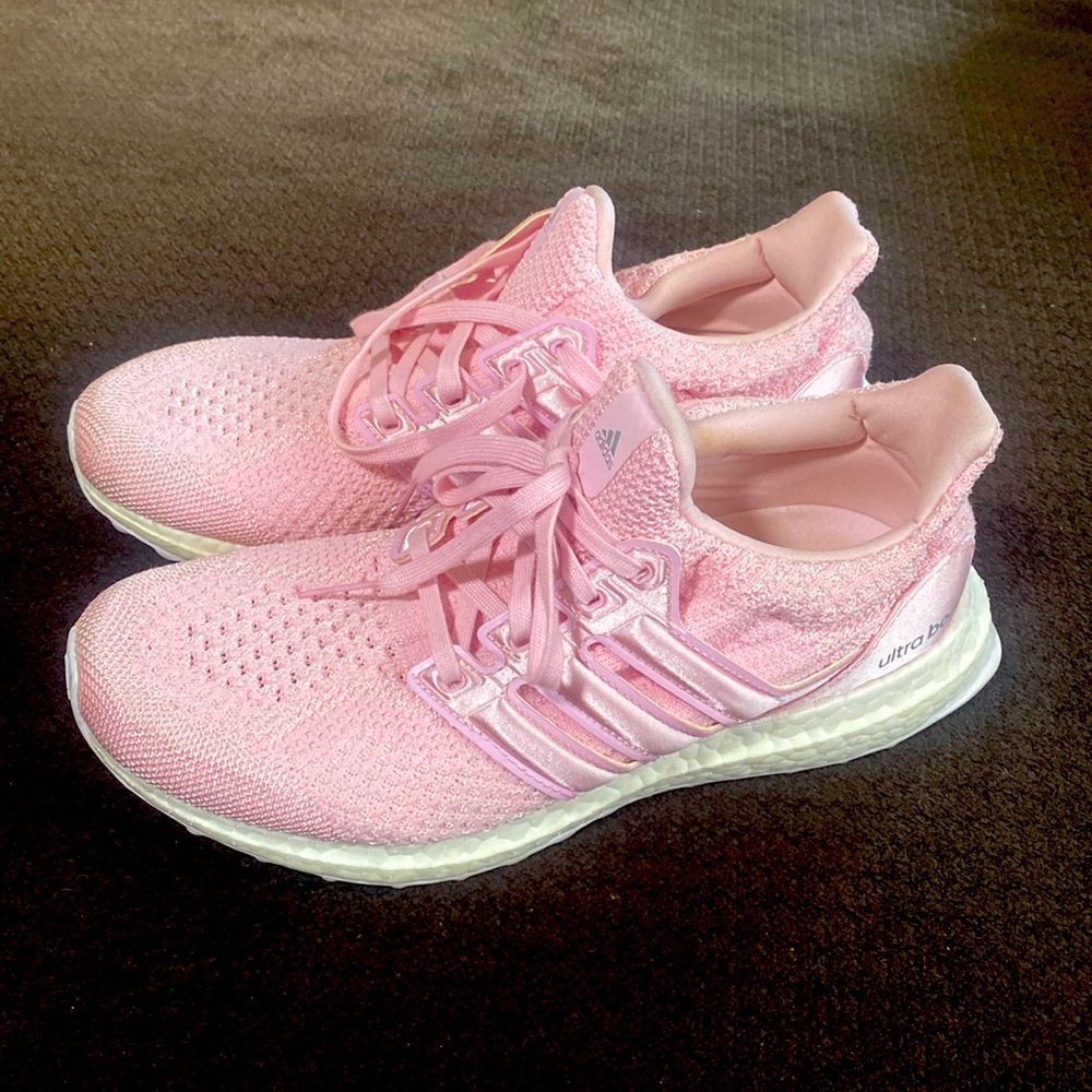 Pink Adidas running shoes!